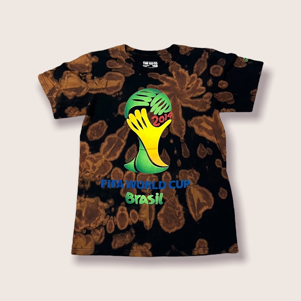 FIFA World Cup Brazil 2014 Bleach Dye T-Shirt